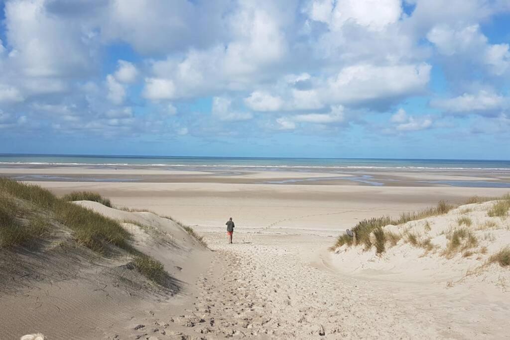 La Cabane des Dunes à Fort-Mahon Plage Extérieur photo